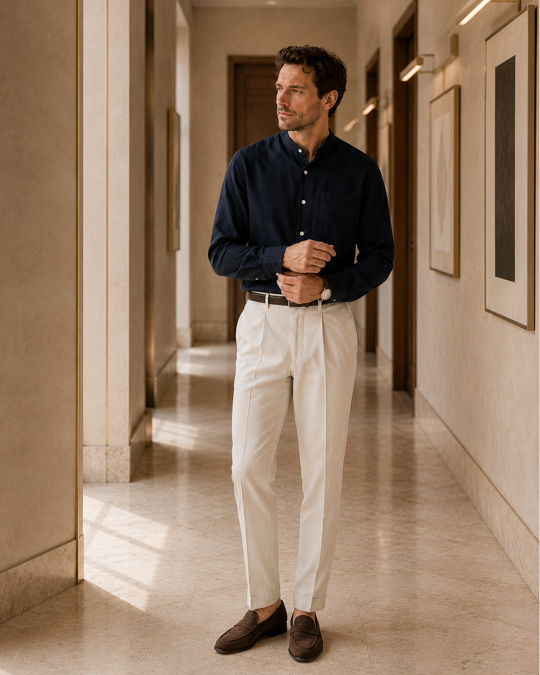 Normandy Shell Button Linen Shirt