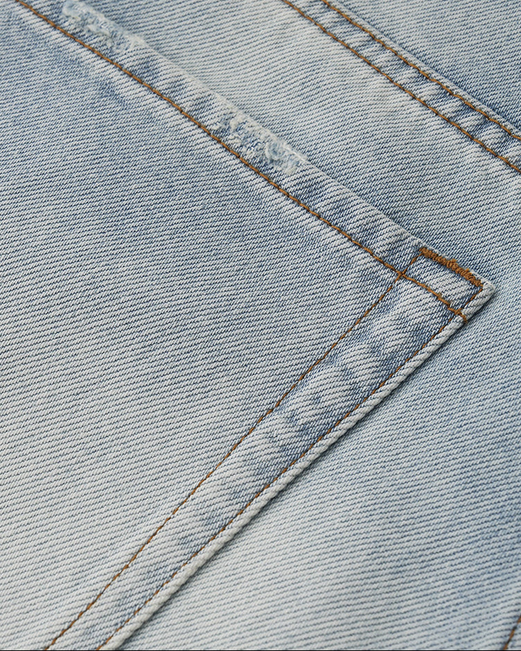 Tapered Cotton Jeans