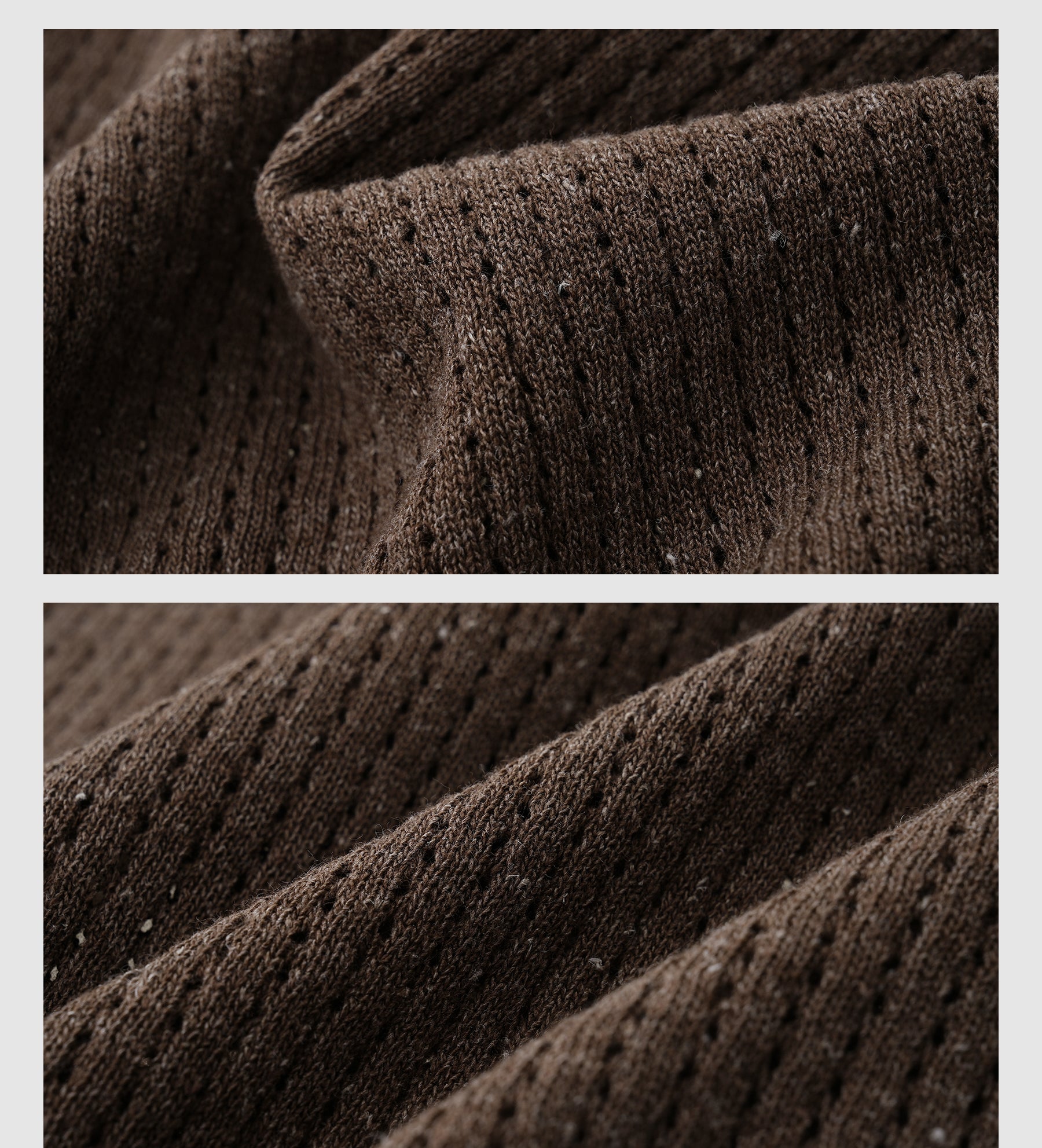 Open Knit Linen Polo