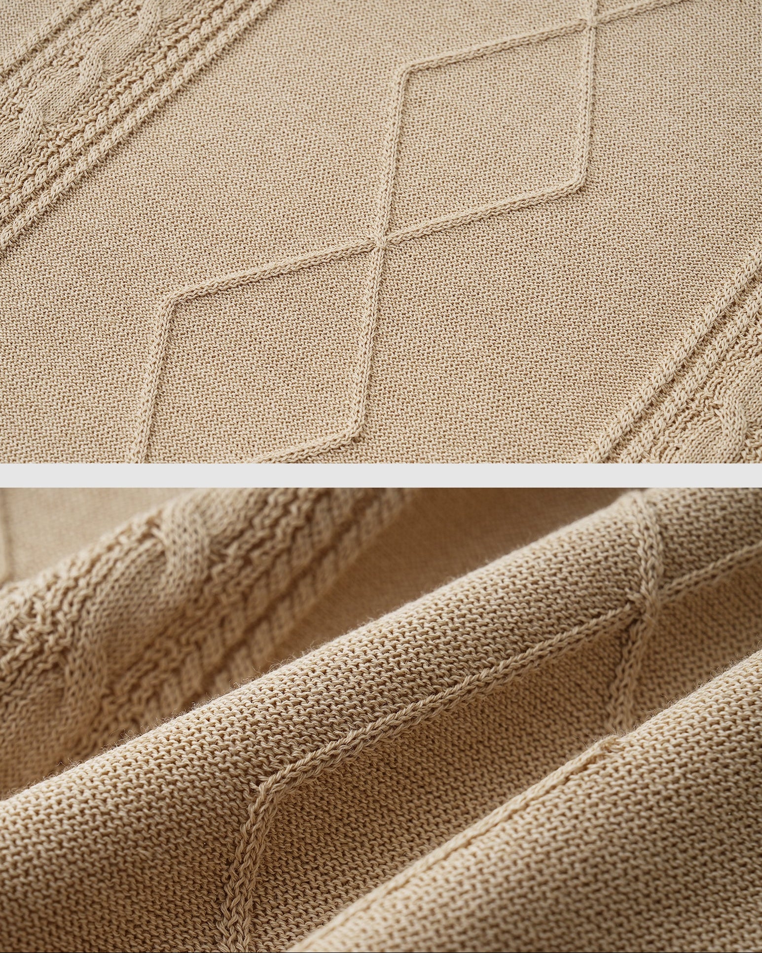 Aran Cotton Knit Polo