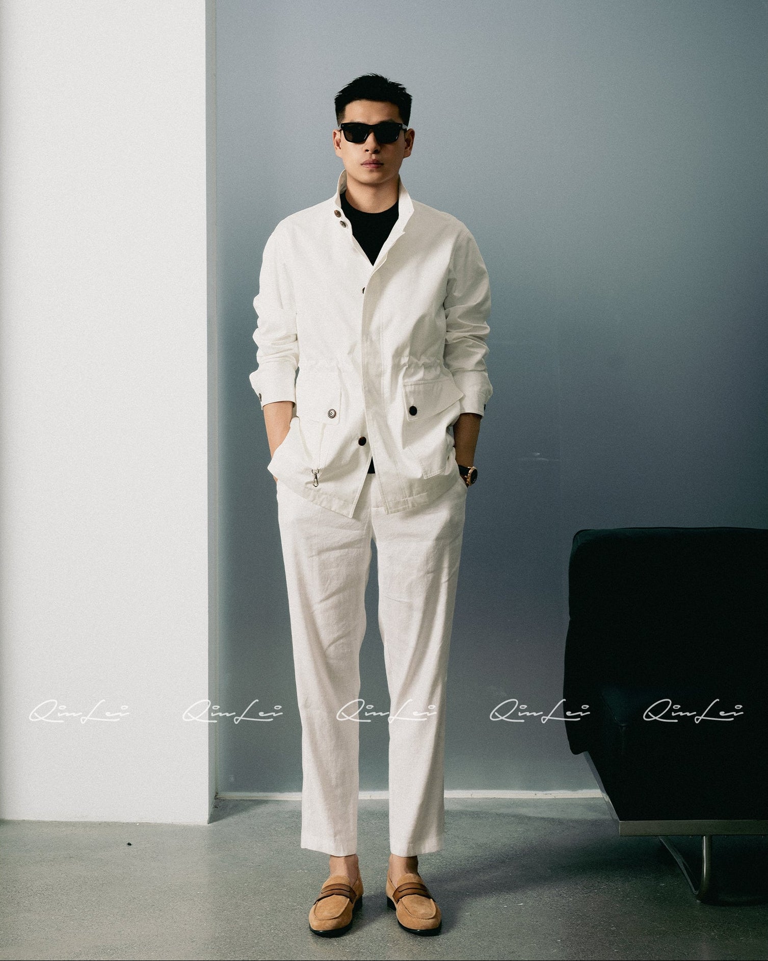 Relaxed Cotton Trench Coat