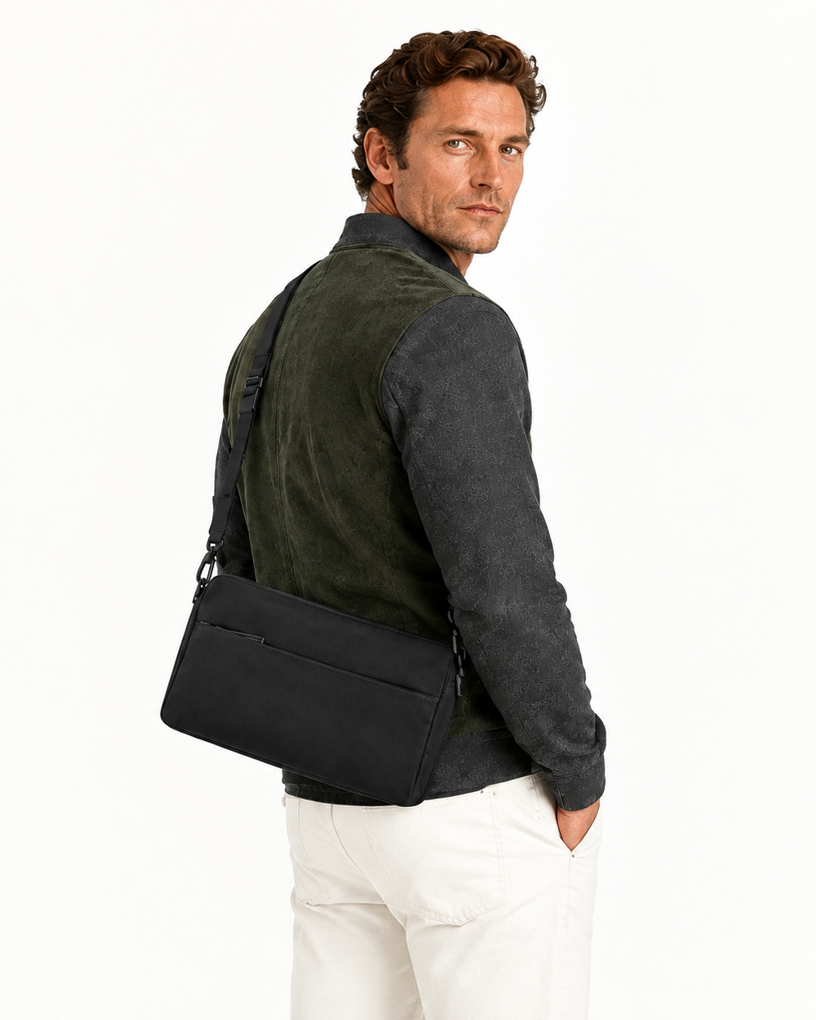 Top-Grain Calfskin Crossbody Bag – Fine Grain