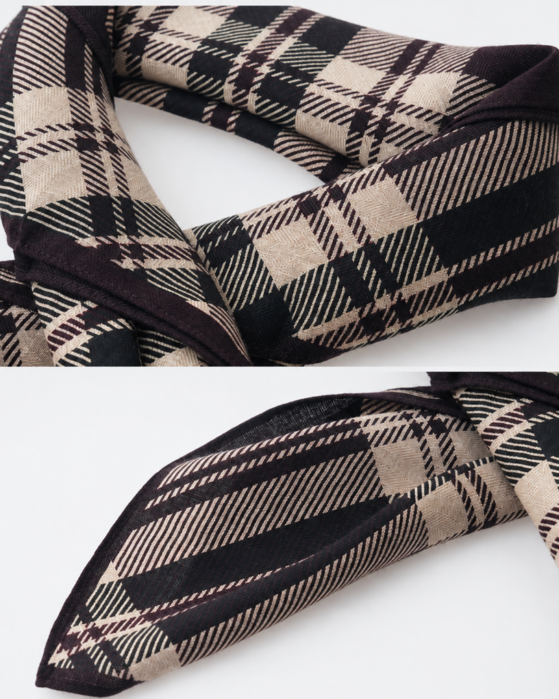 Wool & Silk Woven Pattern Scarf