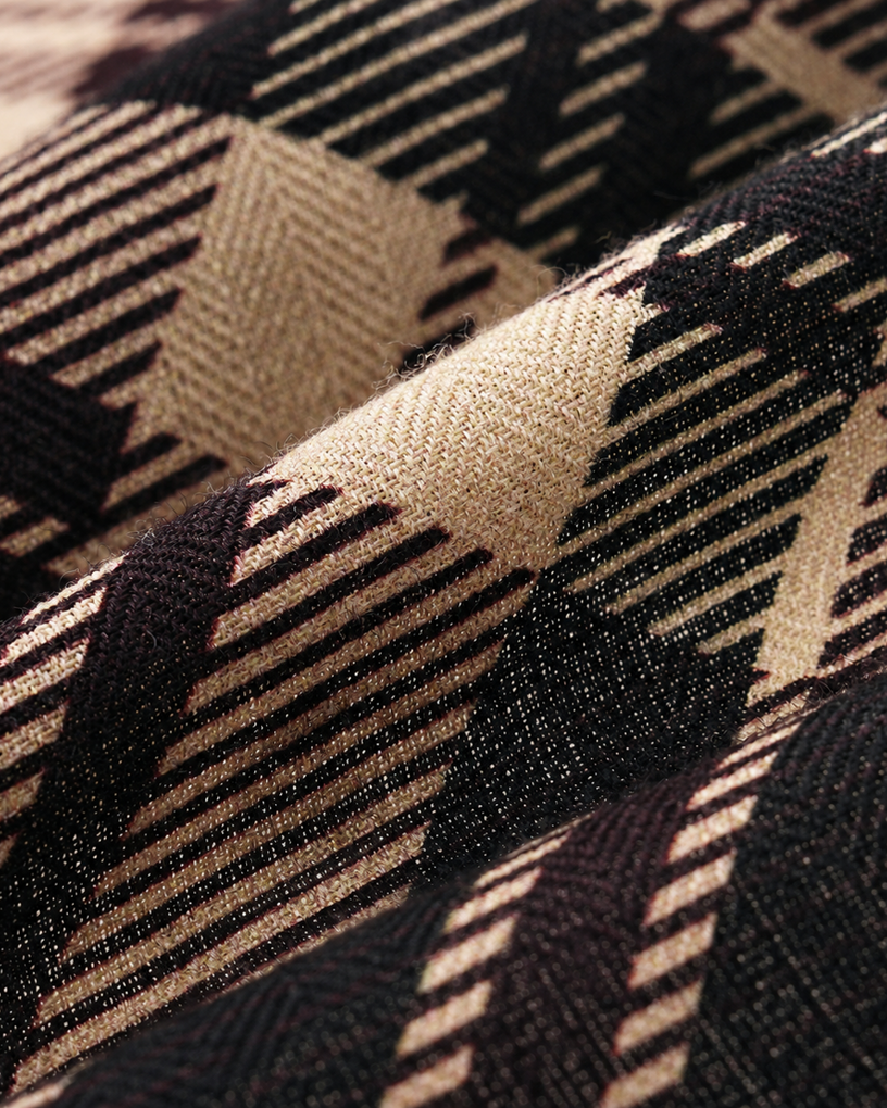 Wool & Silk Woven Pattern Scarf