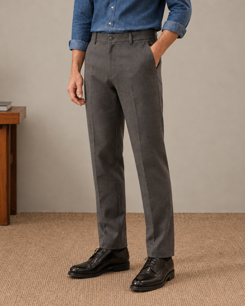 Relaxed Tailored Wool Trouser