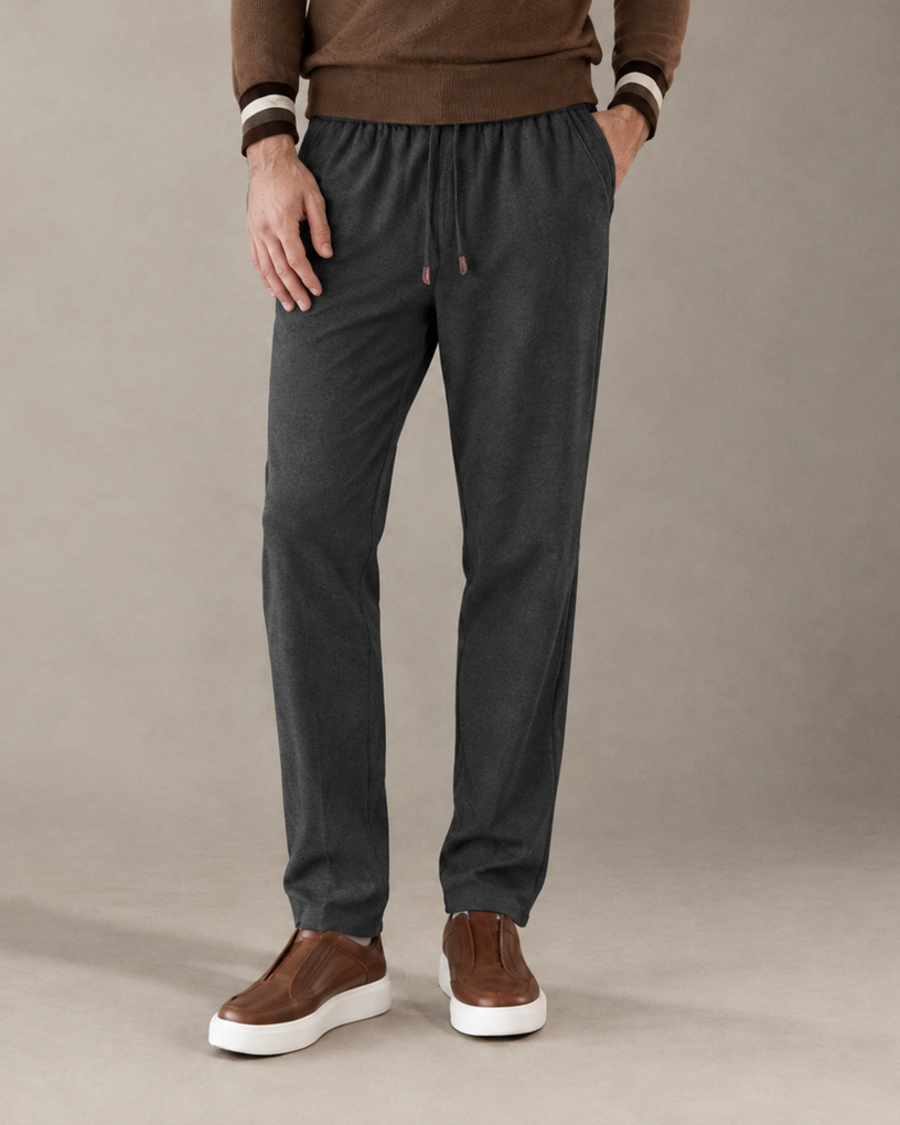 Drawstring Wool Linen Pant