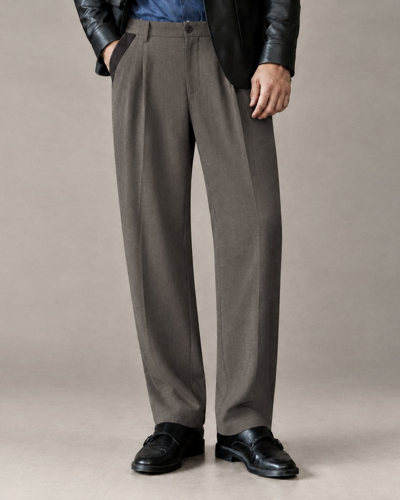 Structured Wool Trouser