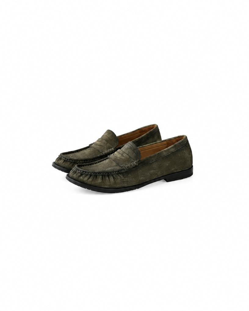 Fine-Grained Calf Suede Casual Shoes