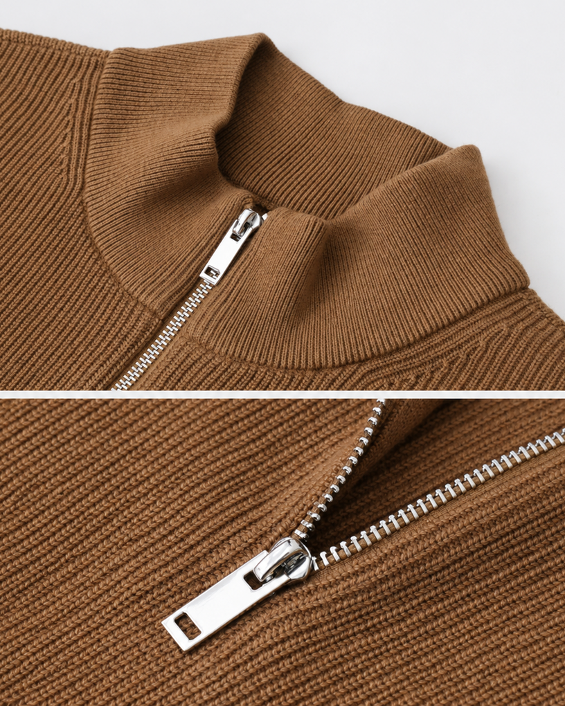 628g Wool-Cotton Blend, 12-Gauge Knit, Long-Sleeve