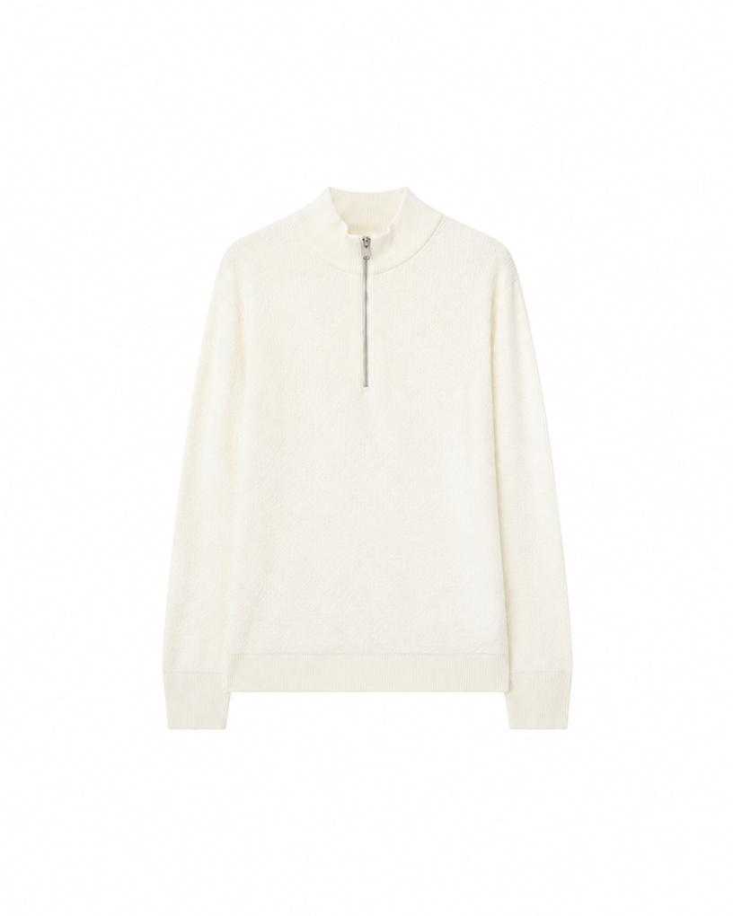 628g Wool-Cotton Blend, 12-Gauge Knit, Long-Sleeve