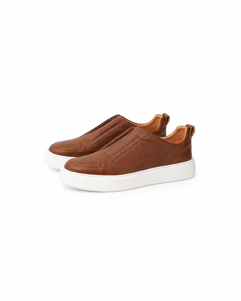 100% Genuine Leather Sneakers with a Luxurious, Lustrous Finish