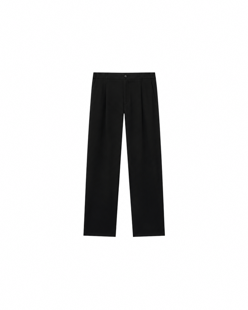 Wool-Blend Tailored Dress Pants