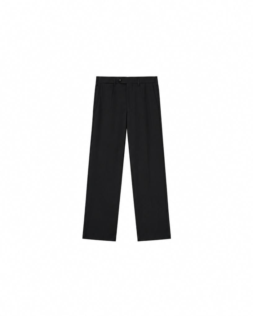 Wide-Leg Tailored Casual Pants