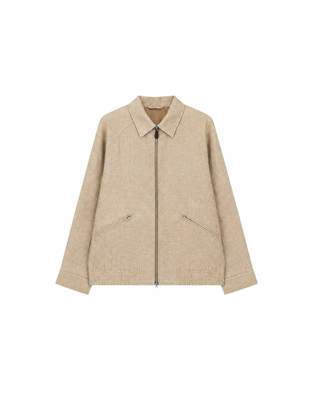 100% Linen Jacket – Naturally Textured, Breathable Design
