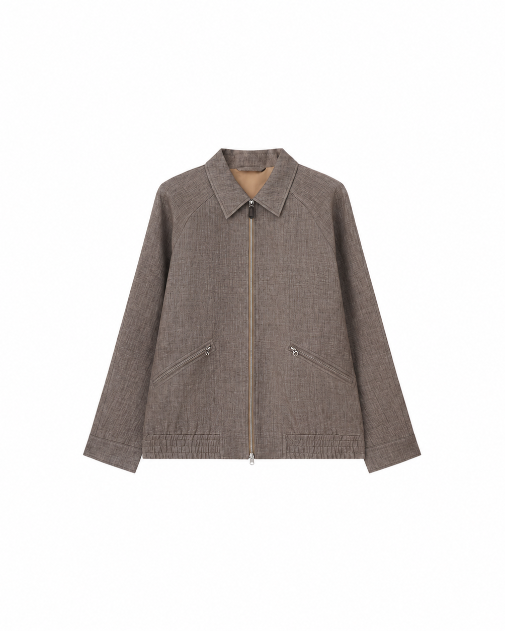 100% Linen Jacket – Naturally Textured, Breathable Design