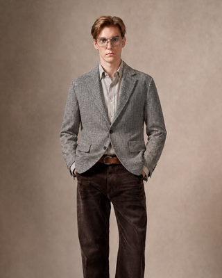 Two-Tone Blended Wool Suit, Custom-Woven