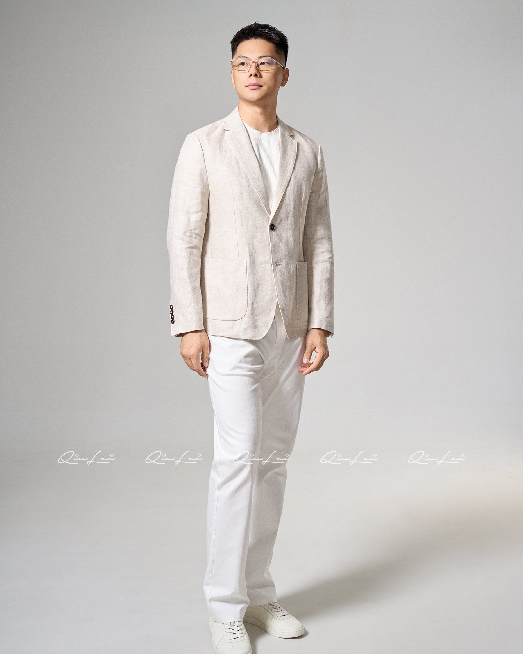 Relaxed Linen Blazer