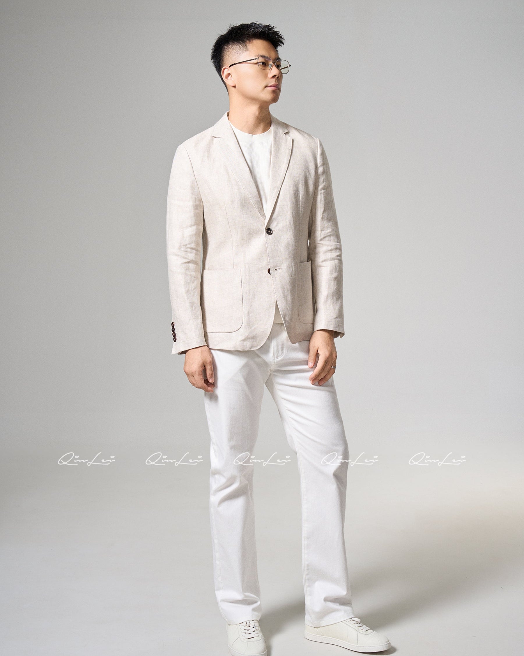 Relaxed Linen Blazer