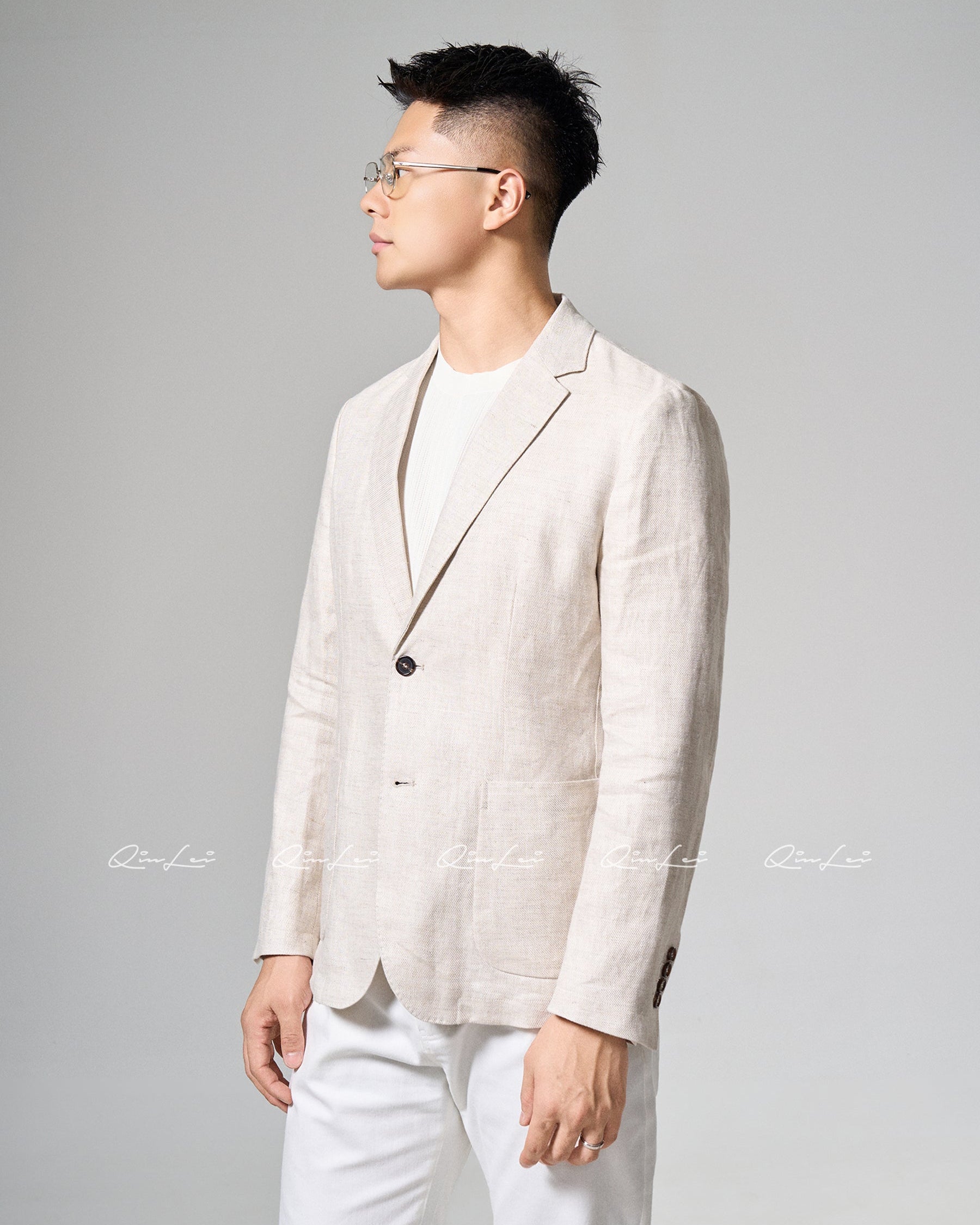Relaxed Linen Blazer