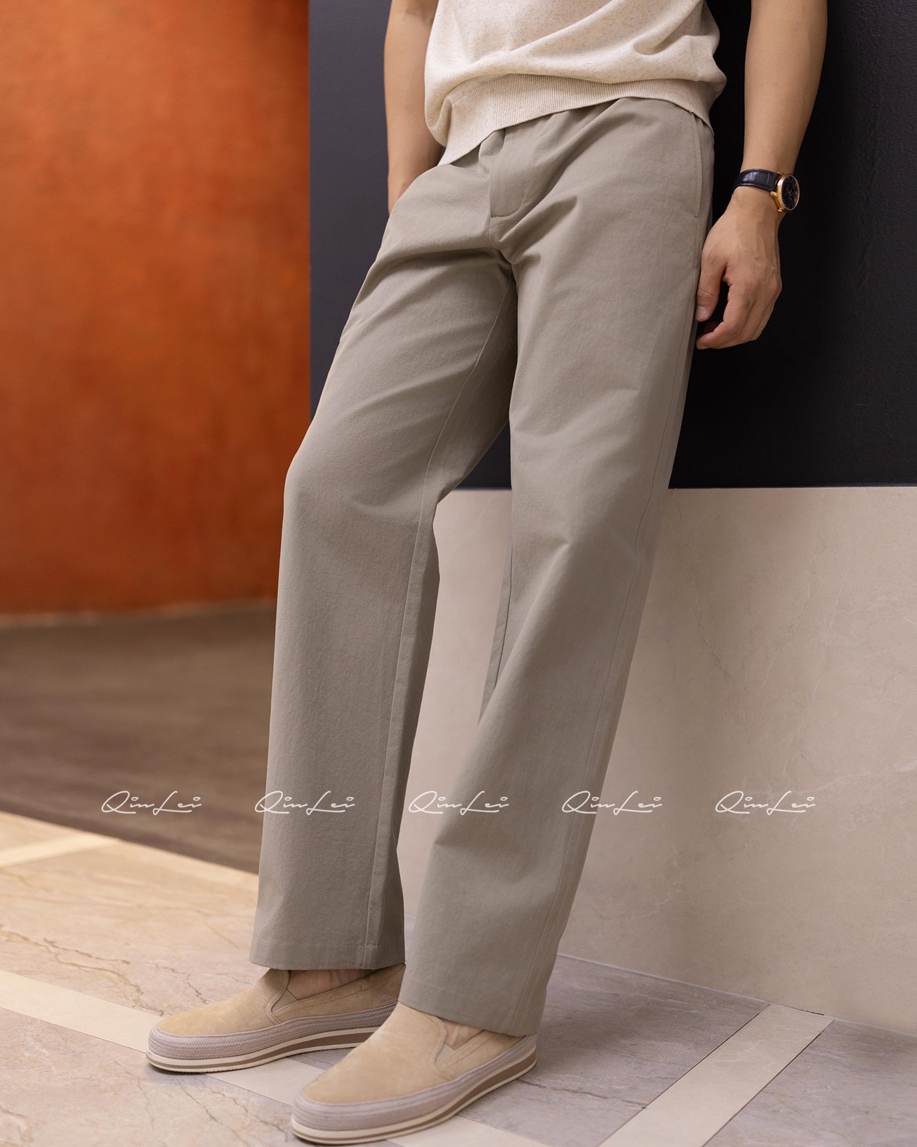 Drawstring Pima Cotton Pants