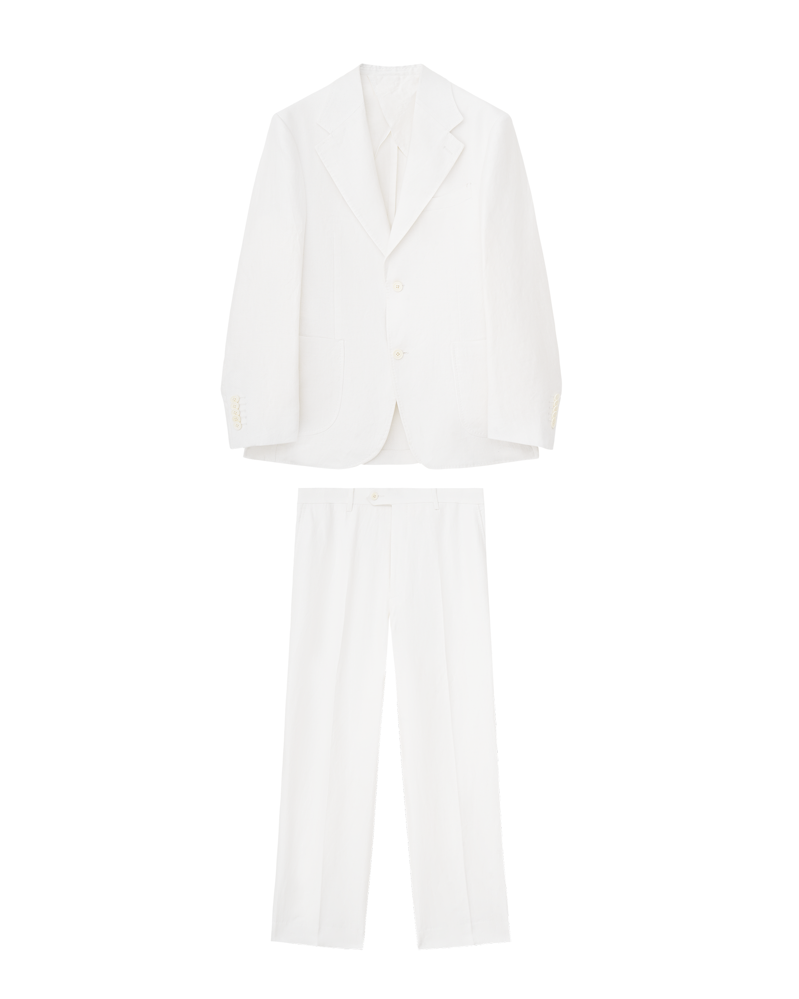 Platinum Linen Suit Set
