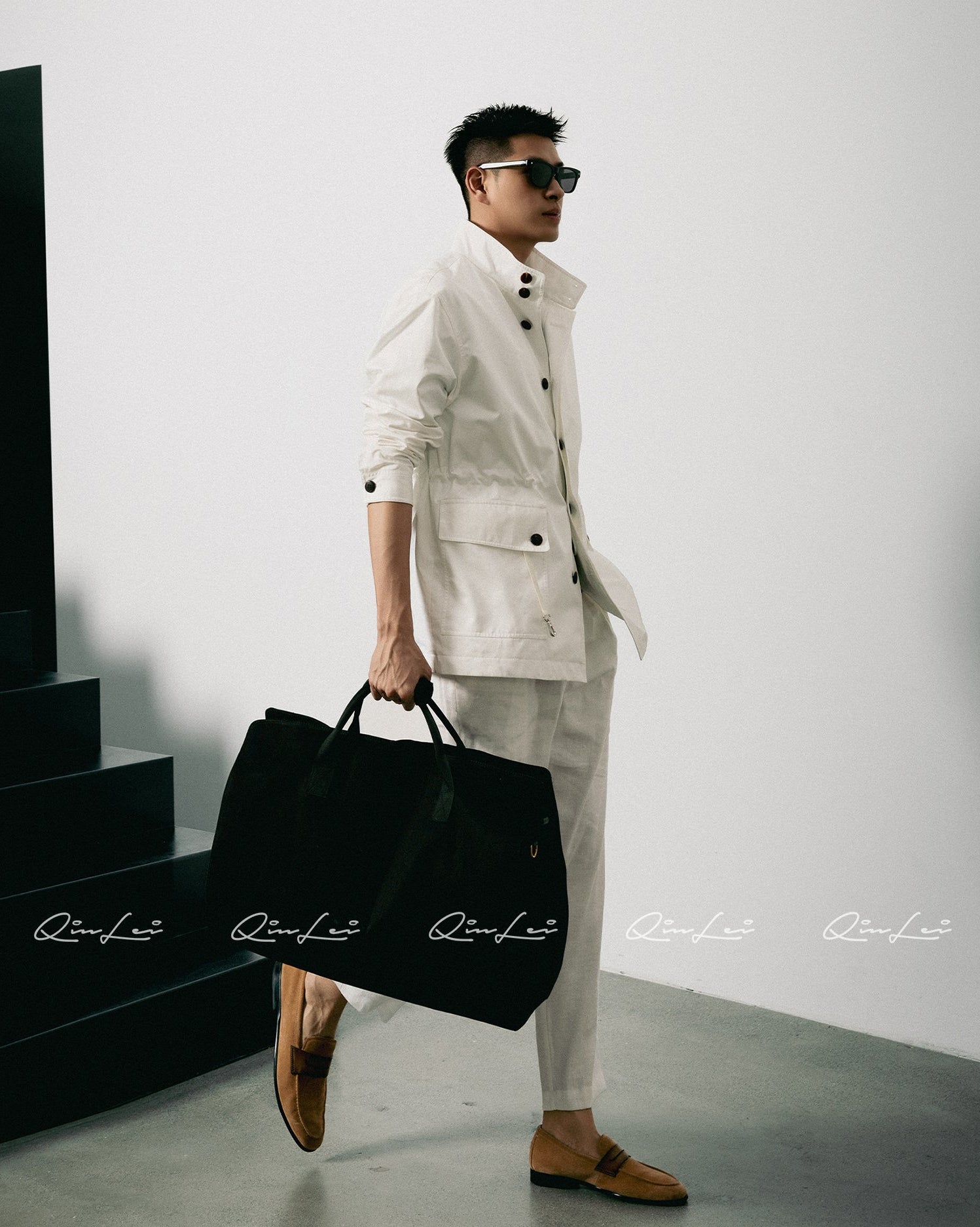 Relaxed Cotton Trench Coat