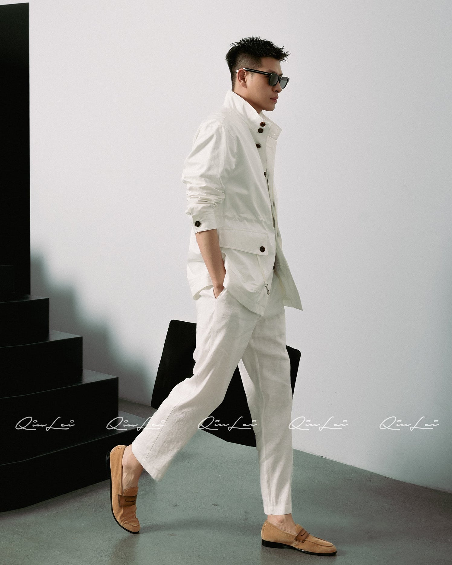 Relaxed Cotton Trench Coat