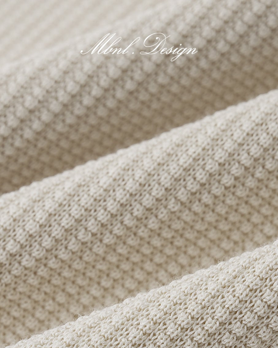 Waffle Cotton Knit Polo