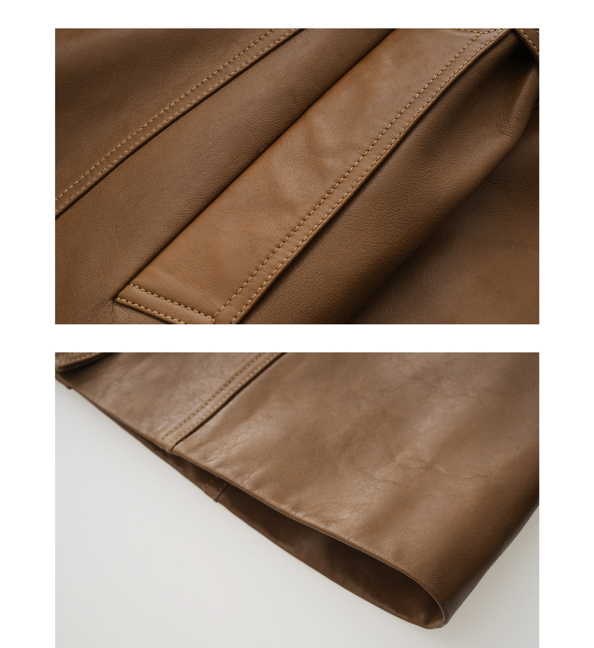 100% Sheepskin Custom-Made Fitted Leather Jacket