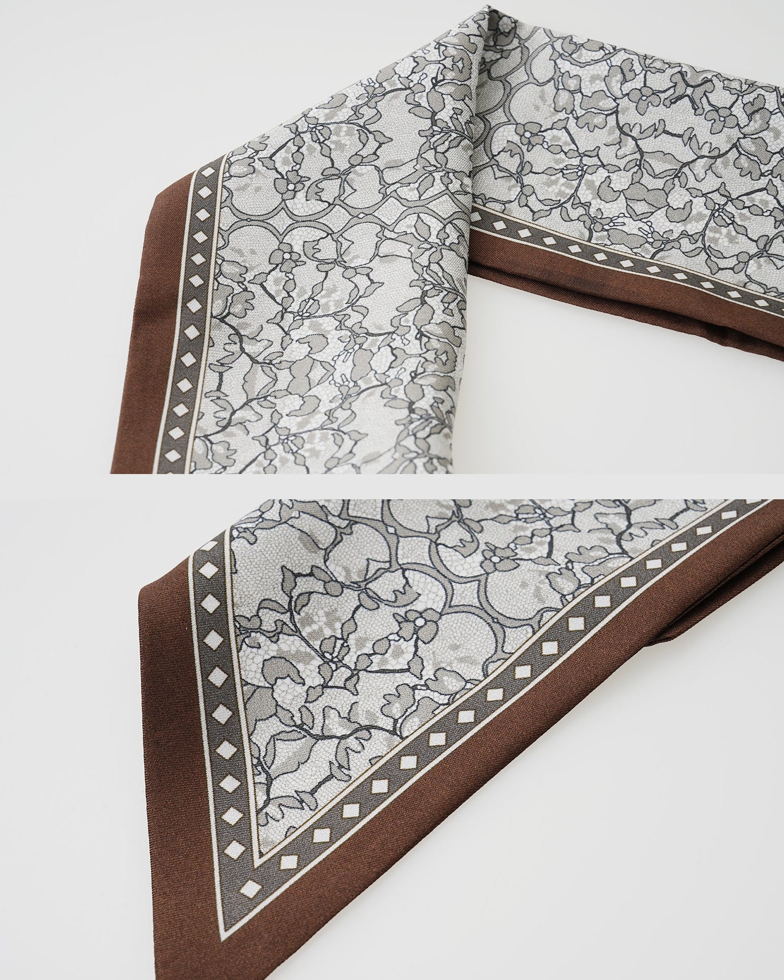 Floral Vine Silk Scarf