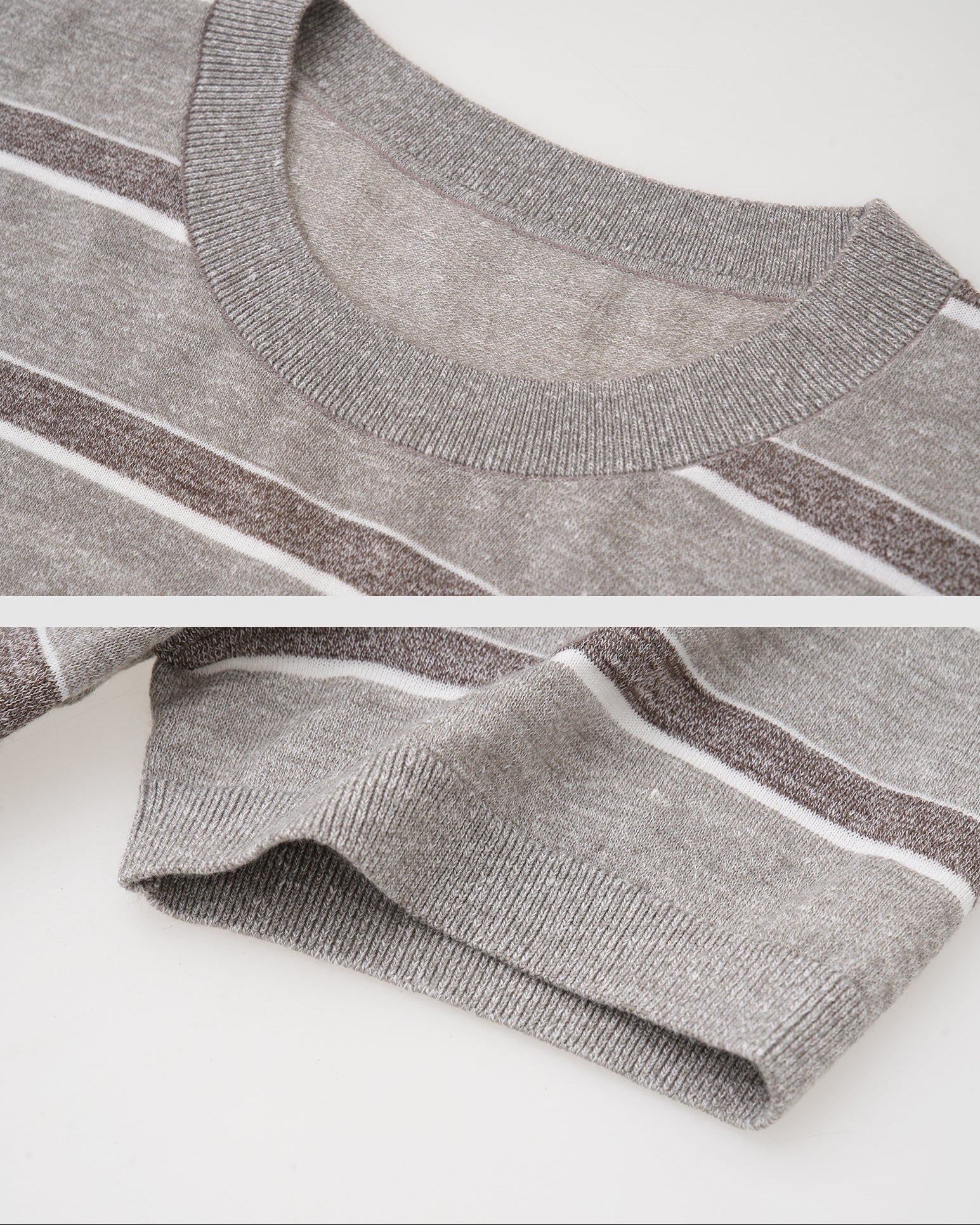 Striped Wool Linen T-Shirt