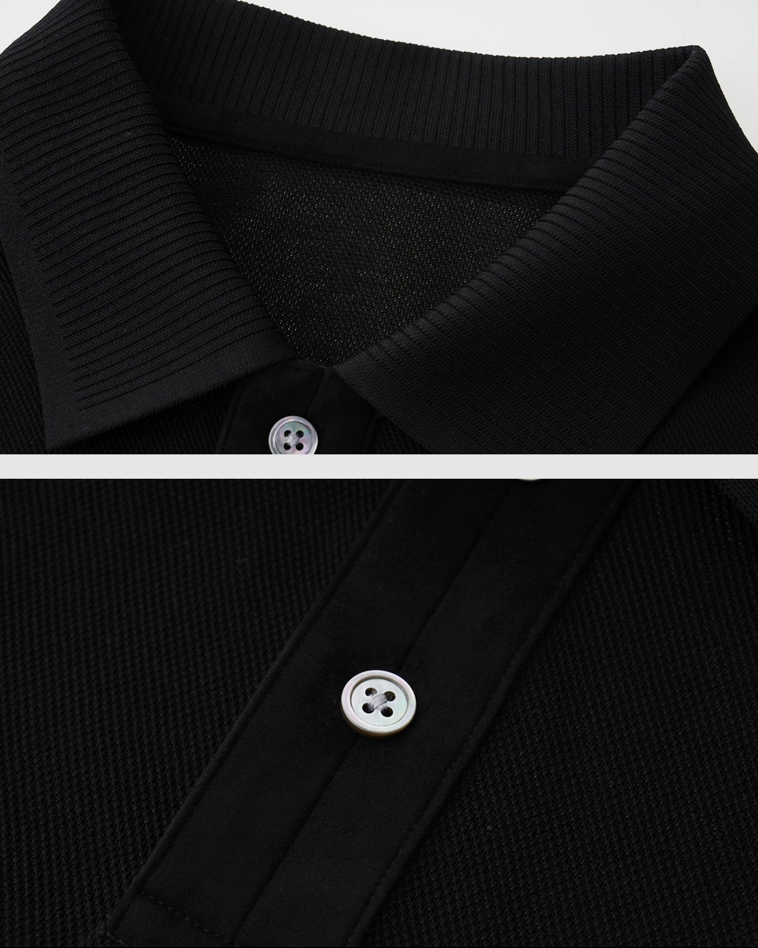 Wool Cotton Knit Polo