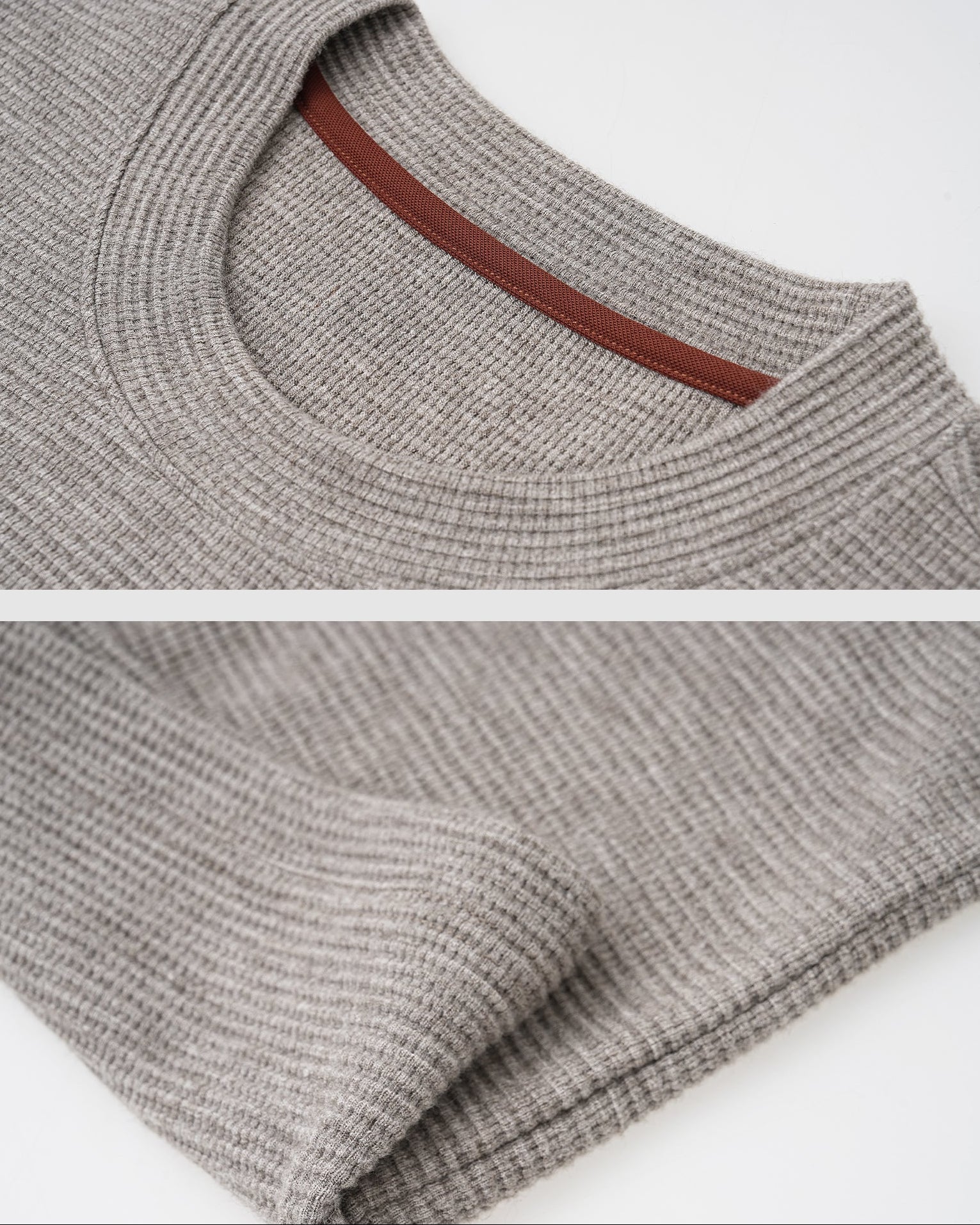 Custom Mélange Yarn Knit Sweater