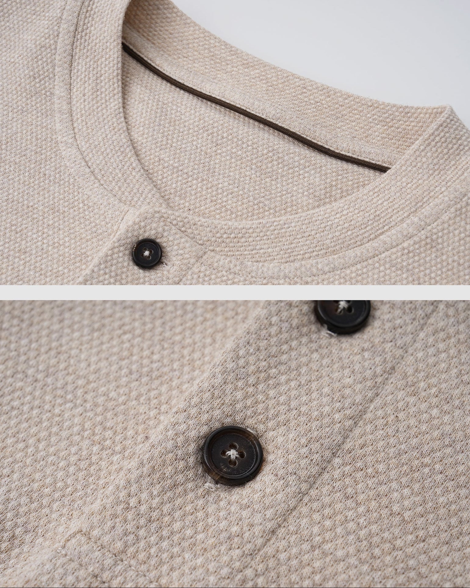 Soft Cotton Henley T-Shirt