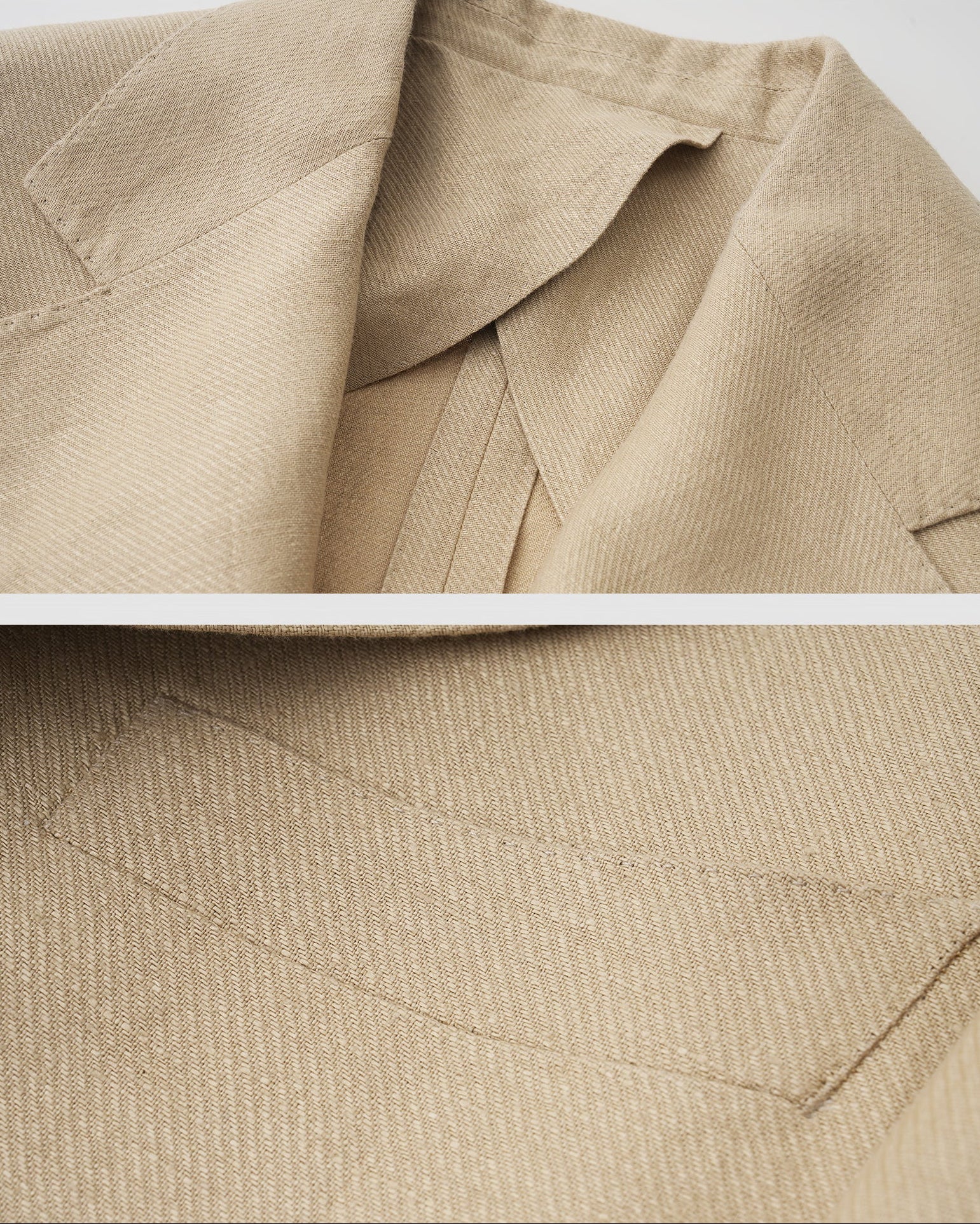 Platinum Linen Suit Set