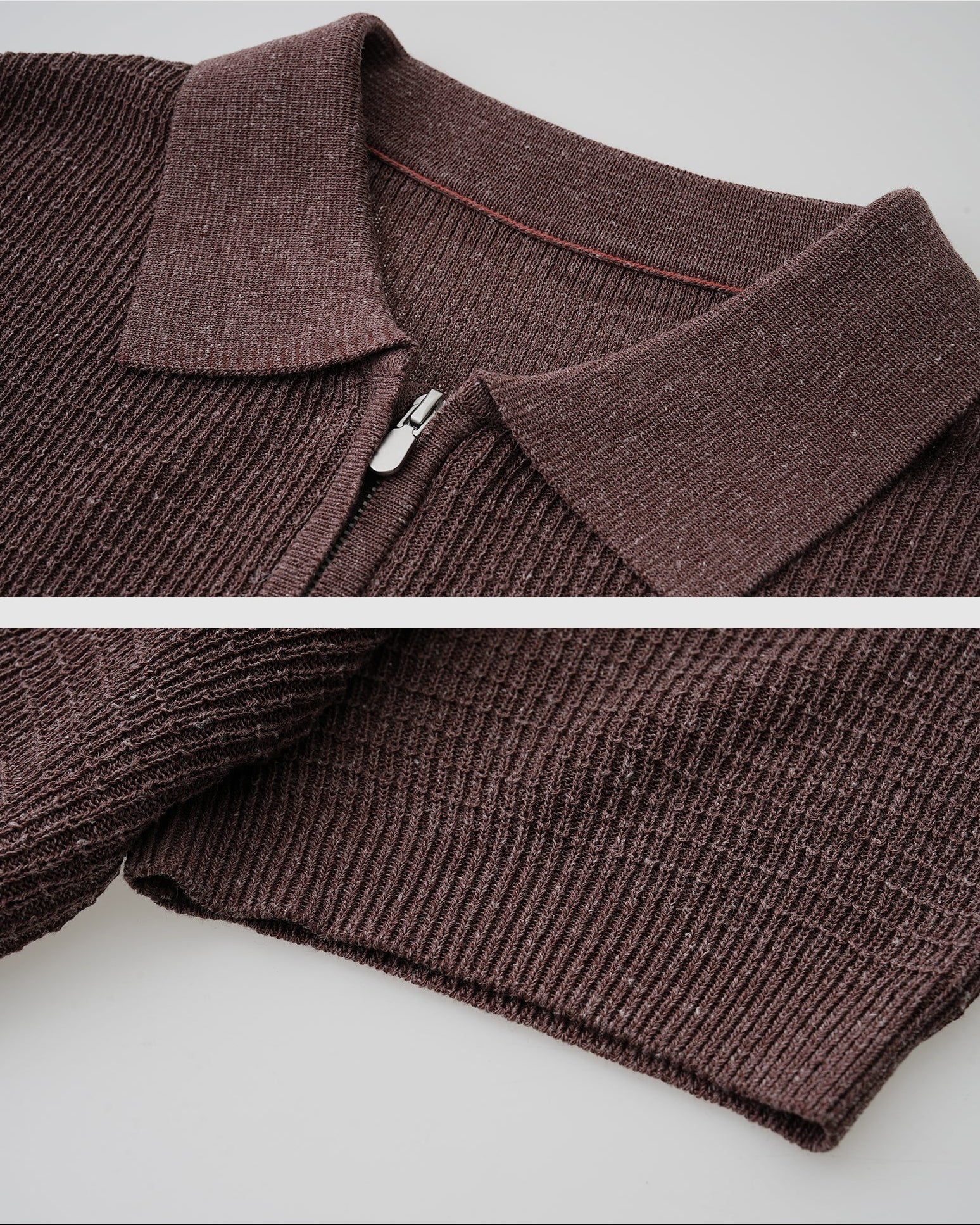 Half-Zip Linen Polo