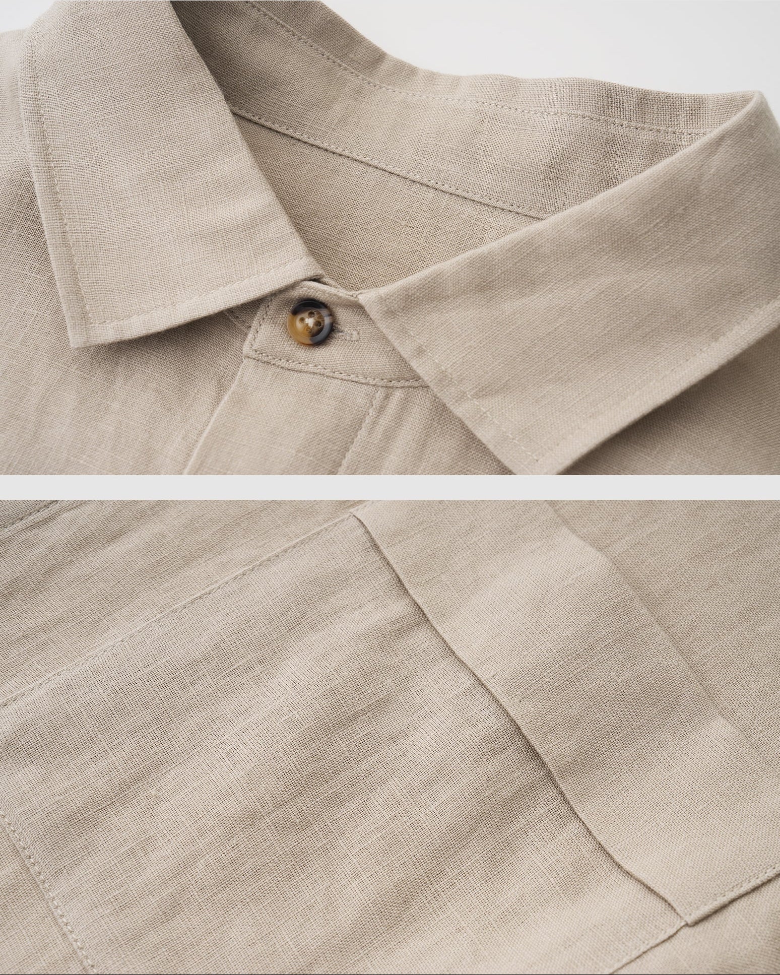Drop Shoulder Linen Shirt