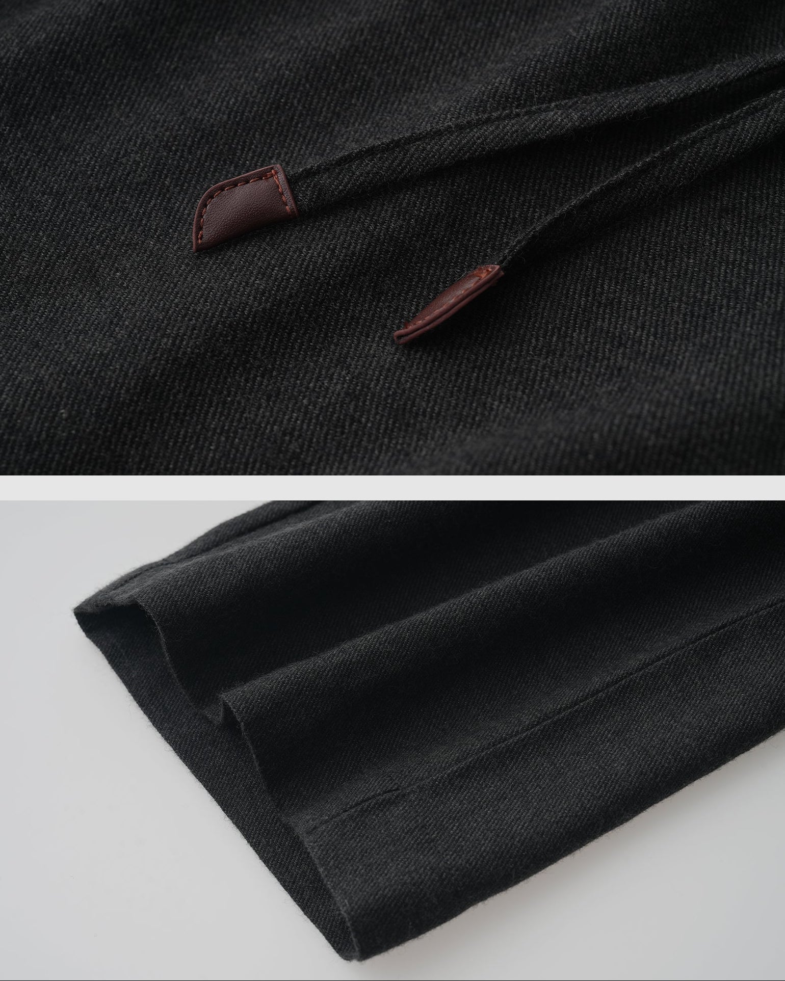 Drawstring Wool Linen Pants