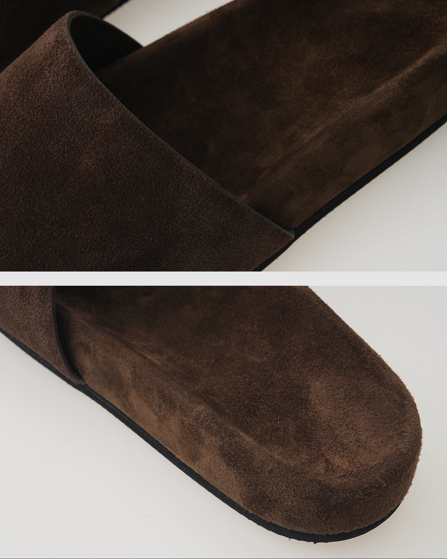 Suede Leather Slides