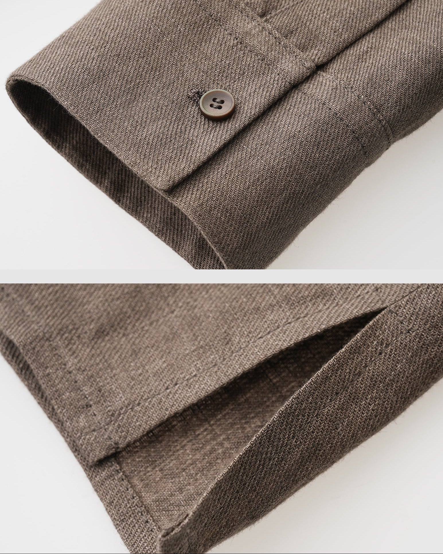 Mandarin Collar Linen Shirt