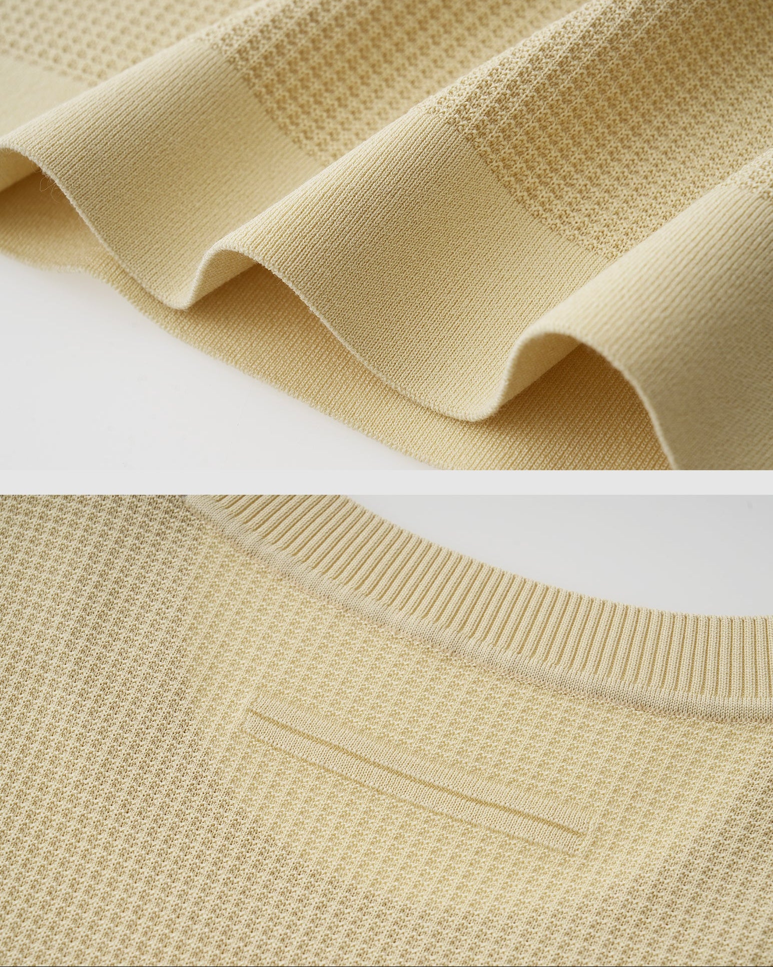 Textured Cotton T-Shirt