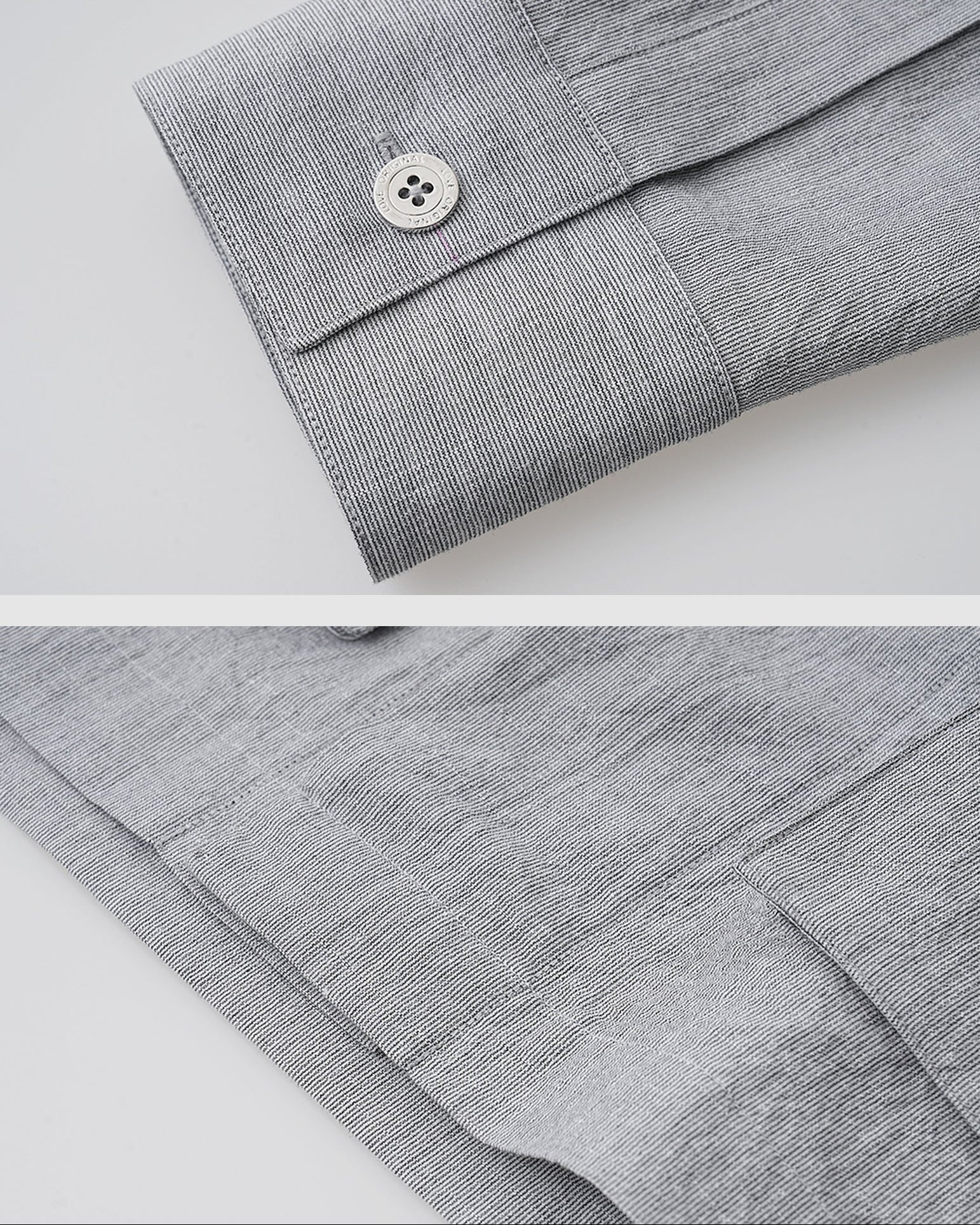 Linen Blend Shirt Jacket