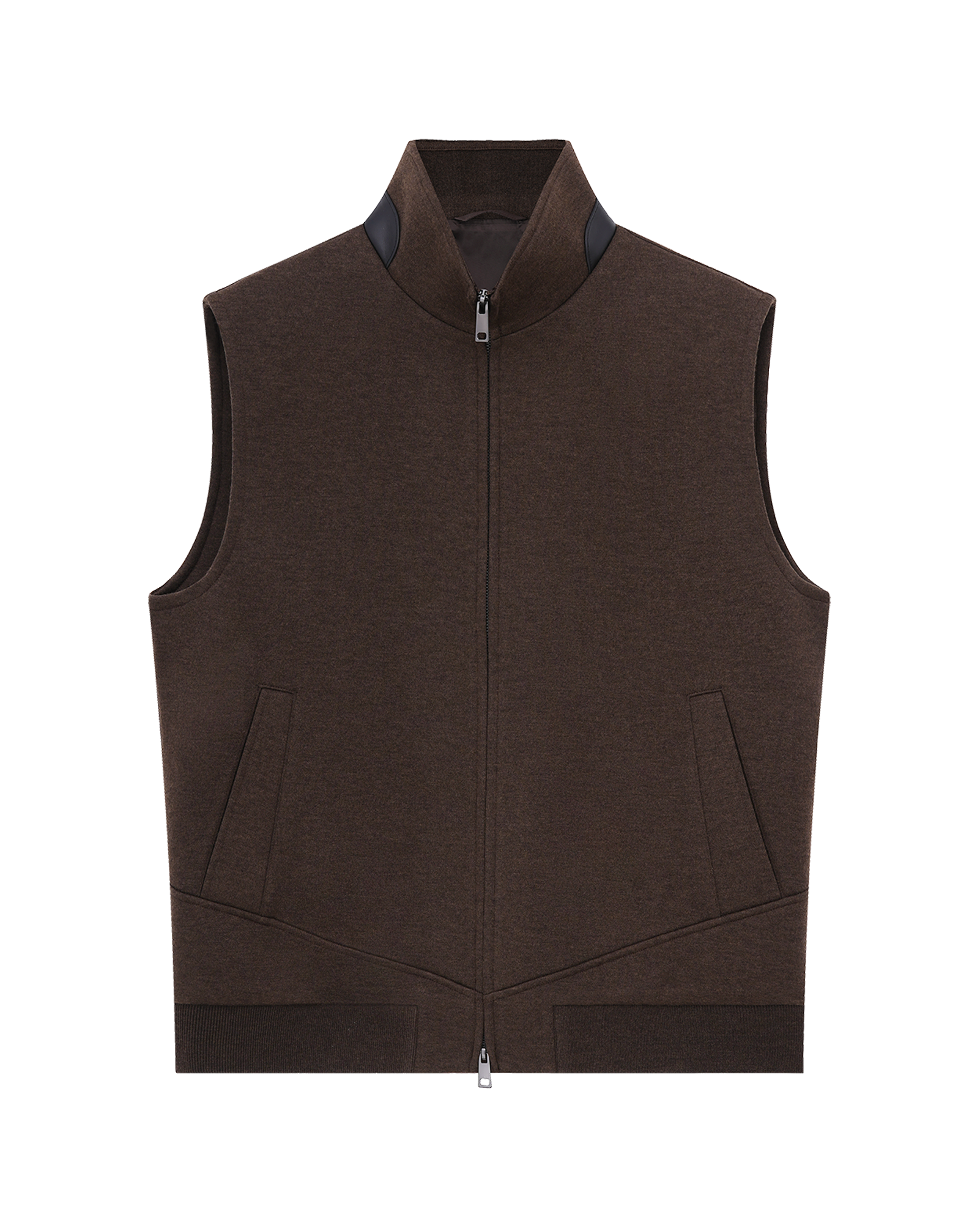 Wool-Cashmere Blend Sleeveless Vest