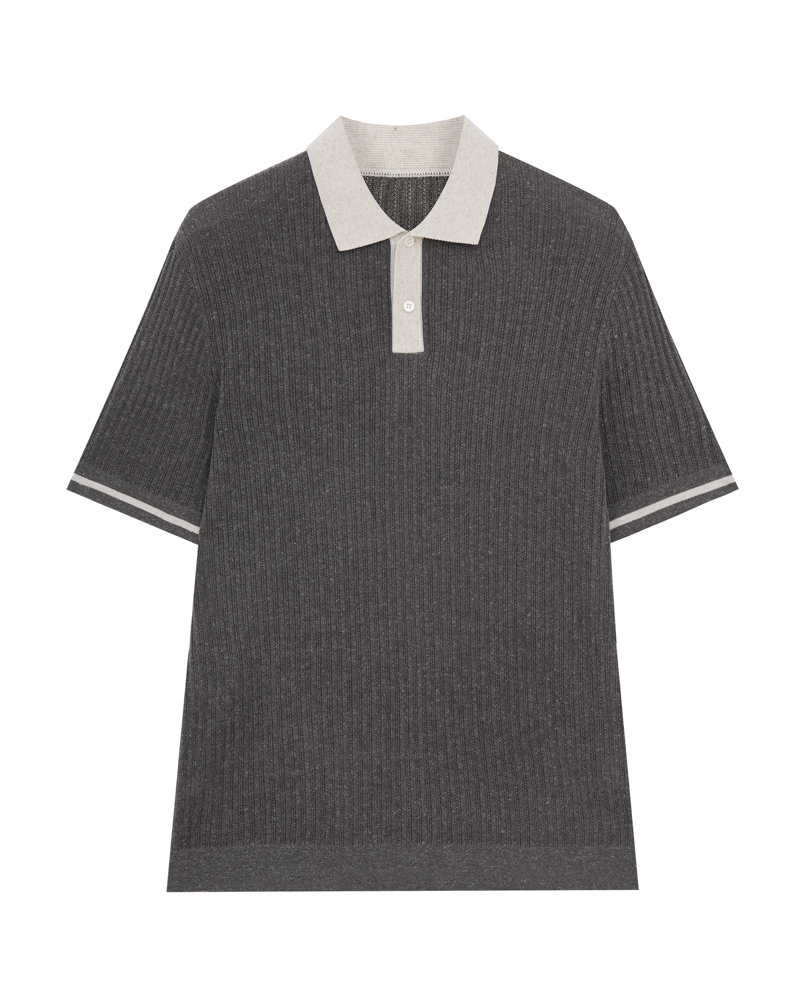 Linen Blend Polo Shirt