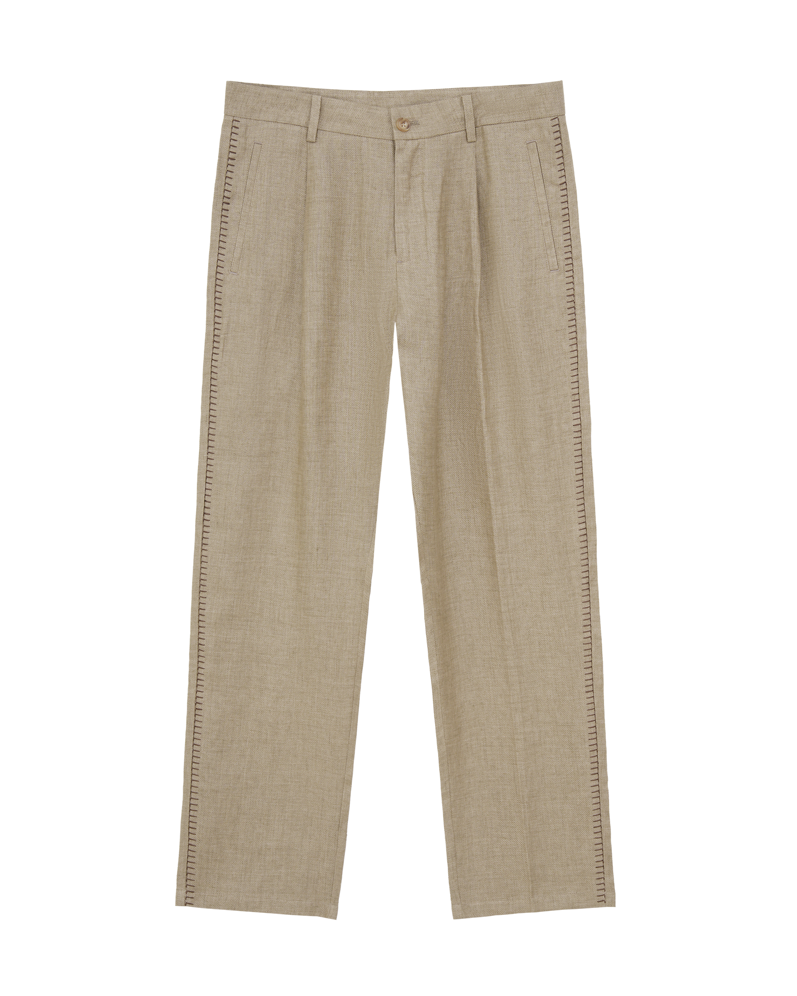 Textured Linen Pants