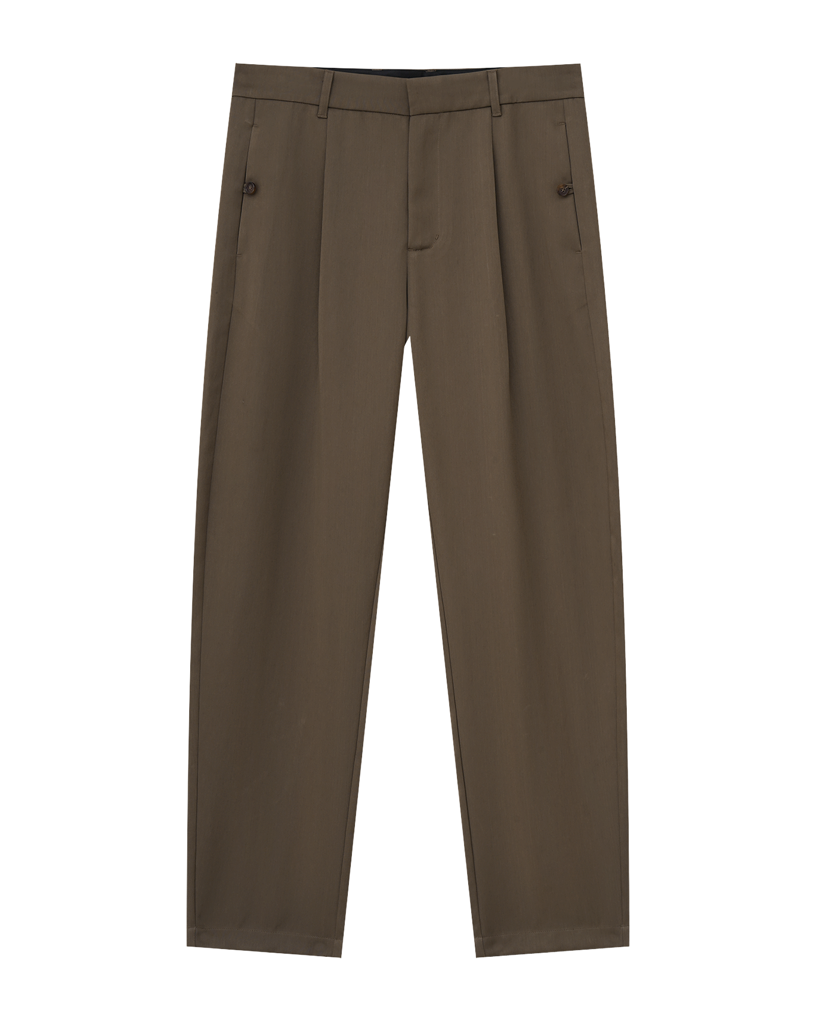 Double-Pleat Draped Trousers