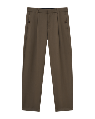Double-Pleat Draped Trouser