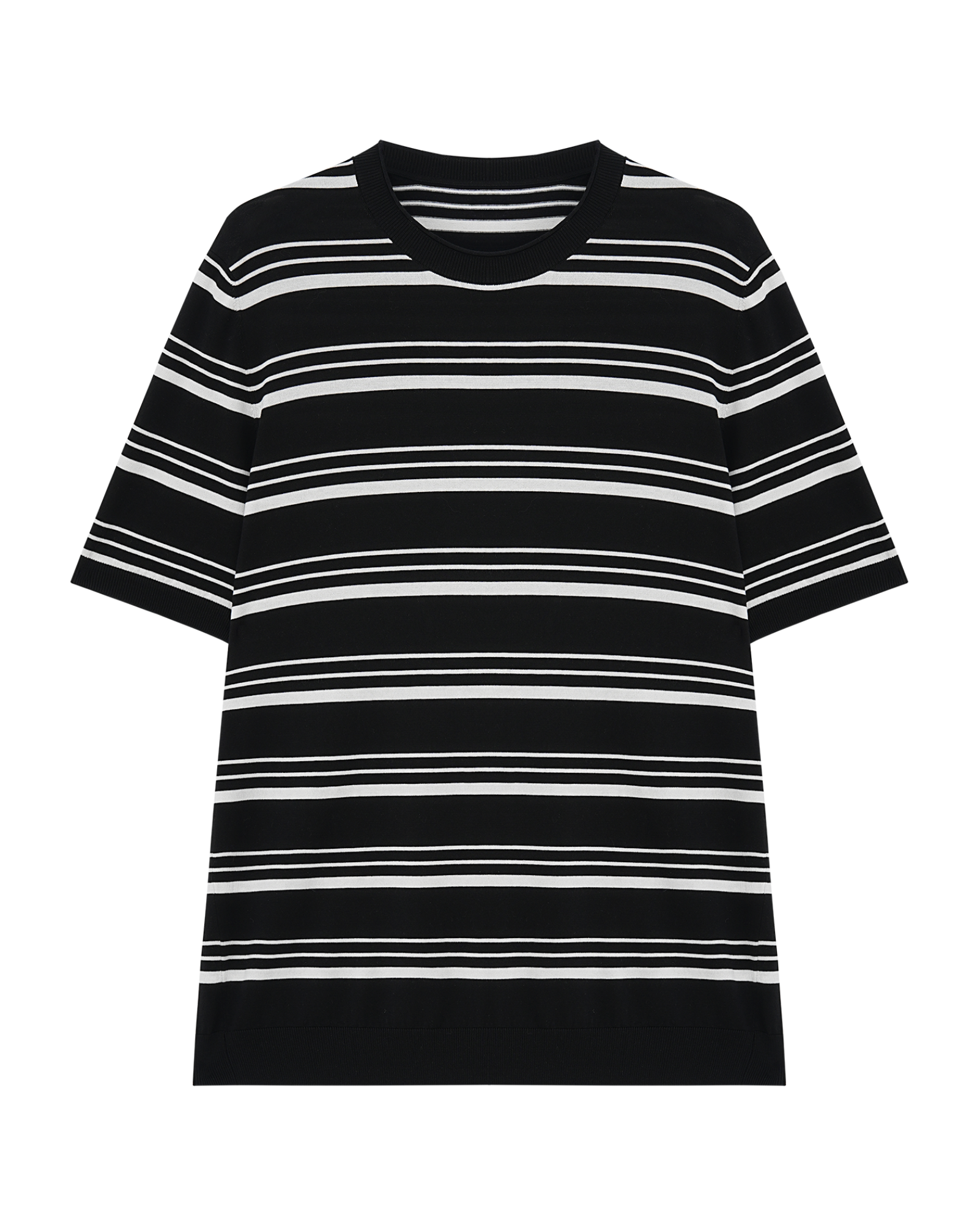 Striped Knit T-Shirt