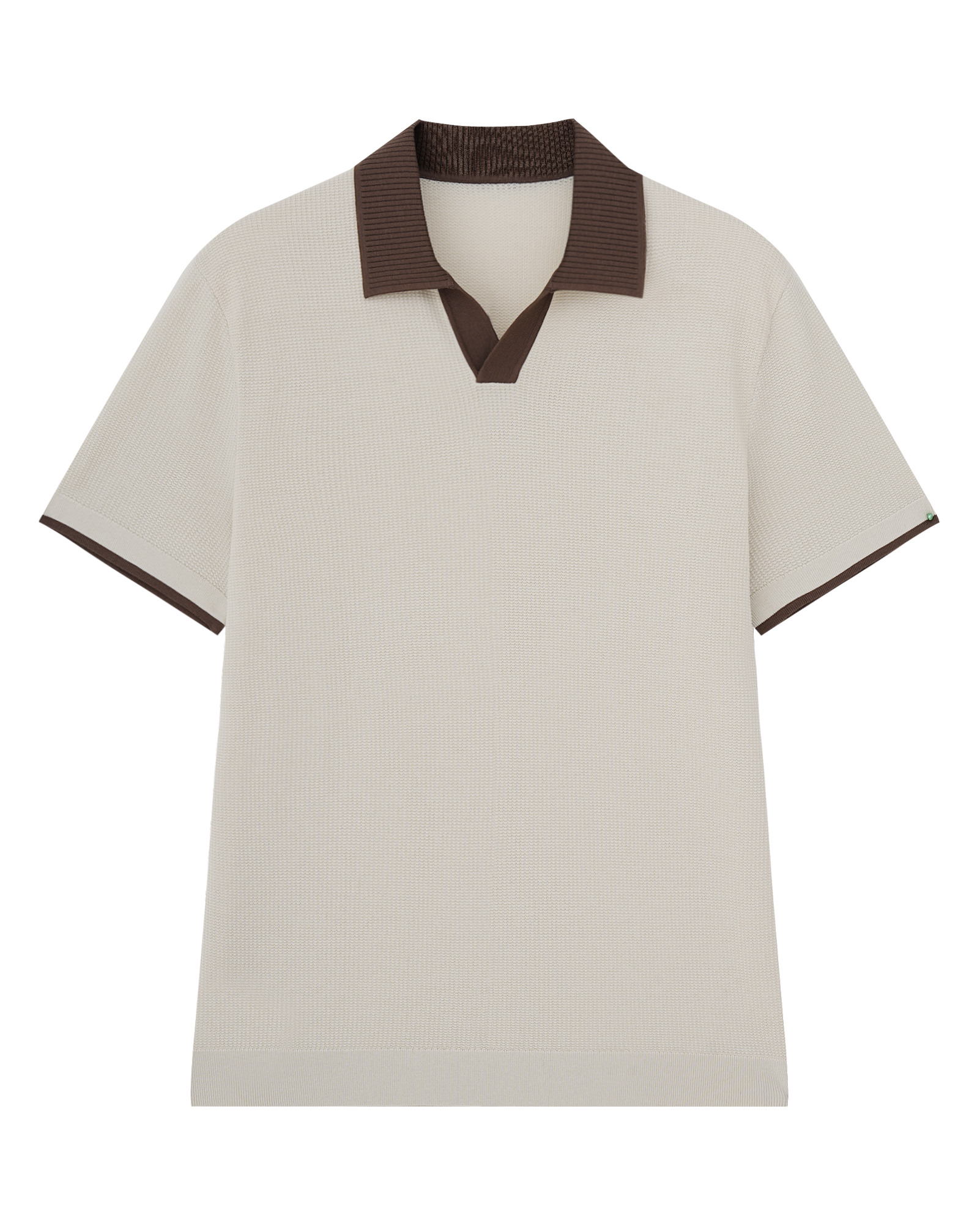Waffle Cotton Knit Polo