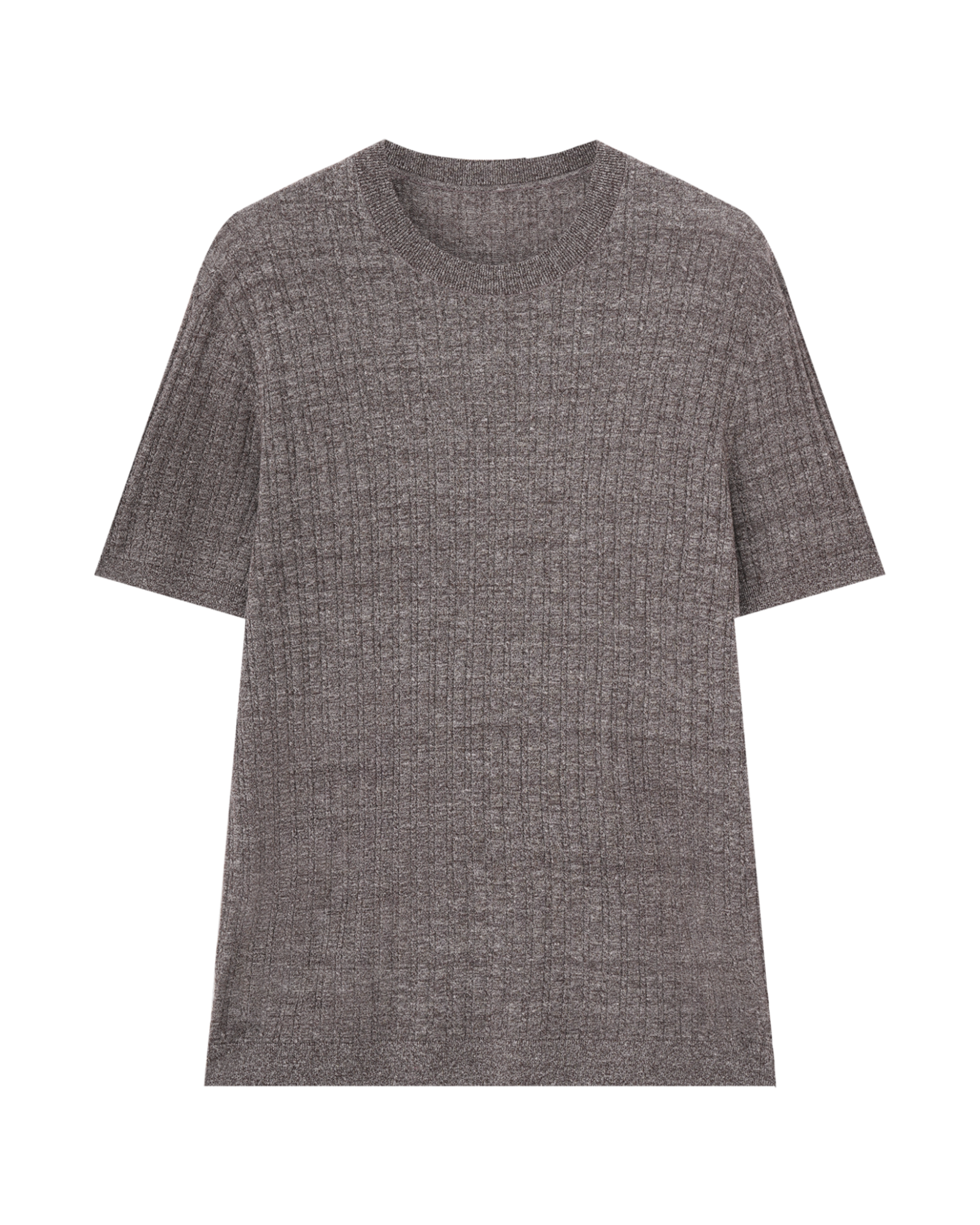 Cable Knit Wool Linen T-Shirt